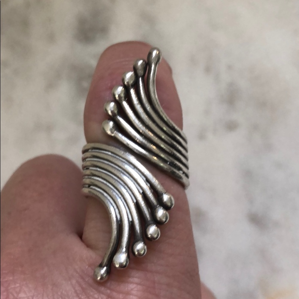 Hill tribe silver ring